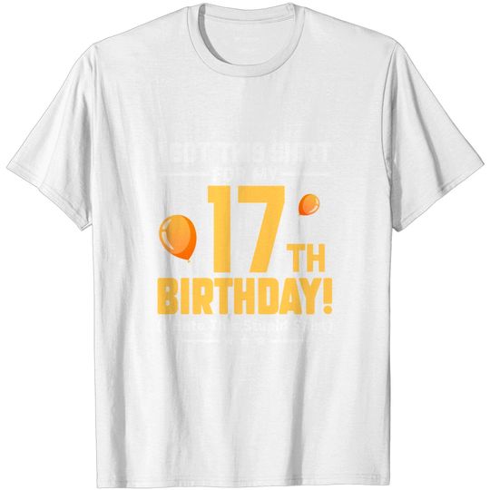 Discover Funny 17th Birthday 17 Years Old Boys Girls Gift T Shirt