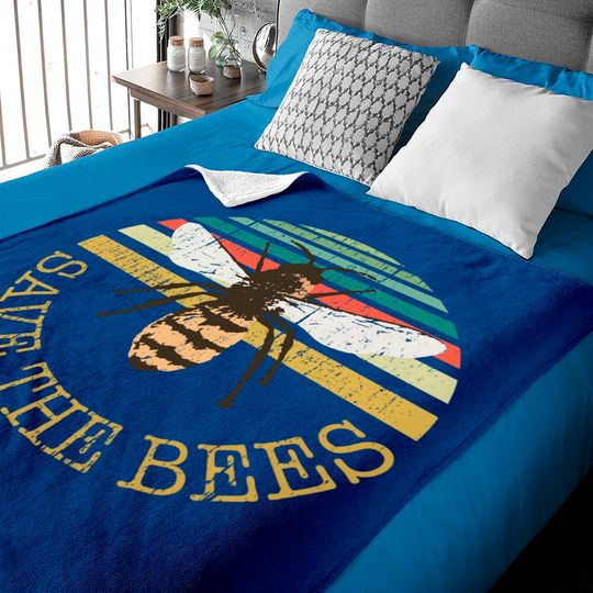 Discover Bee Beekeeper, Save The Bees Apiary Design Baby Blanket