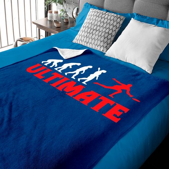 Discover Great Ultimate Frisbee Evolution Gift Baby Blanket