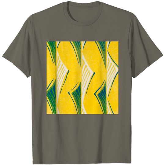 Discover Vintage Japanese Woodblock Textile Pattern T Shirt