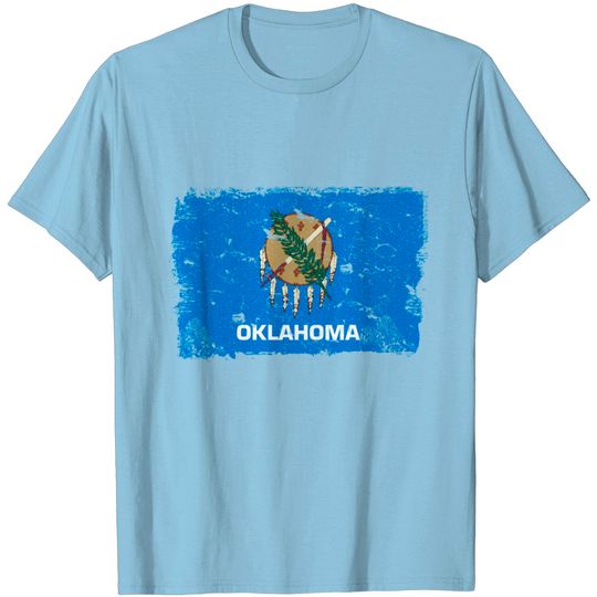 Discover Oklahoma Vintage Flag T Shirt