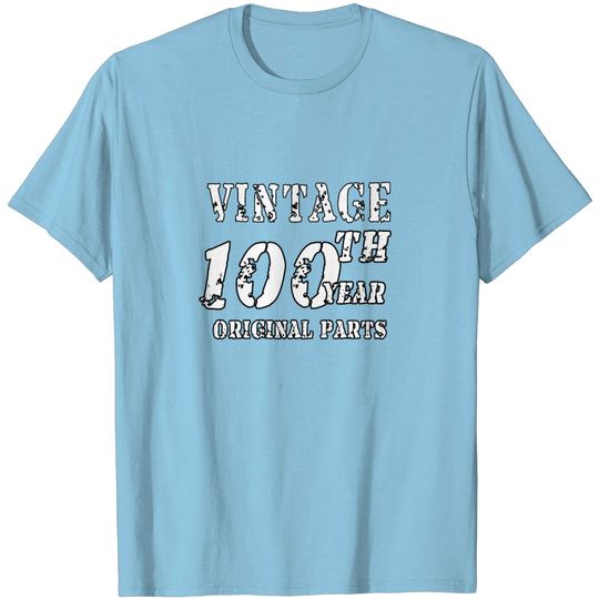 Discover Vintage 100th Year Original Parts T Shirt