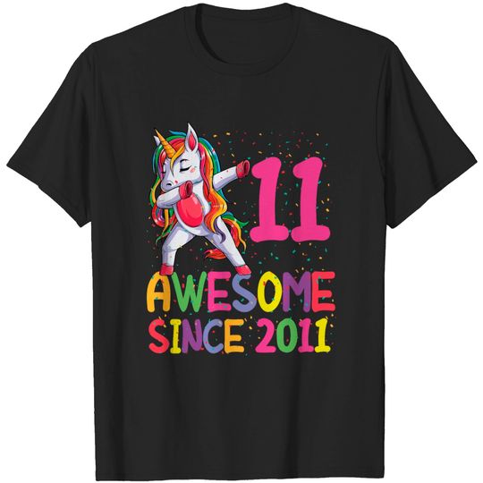 Discover 11th Birthday Girl Gift, 11 Years Old T Shirt