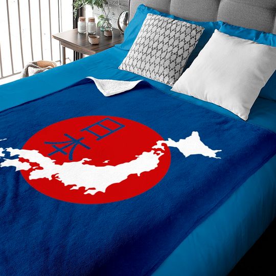 Discover Japan Map Baby Blanket