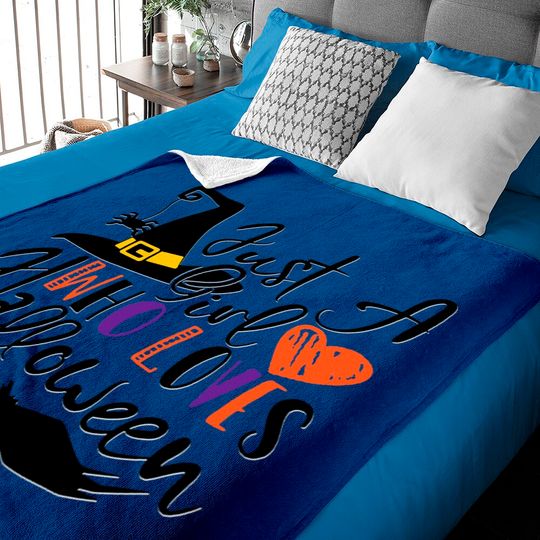 Discover Just A Girl Who Loves Halloween Baby Blanket