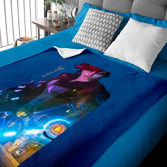 Discover Arcane Vi League Of Legend Baby Blankets