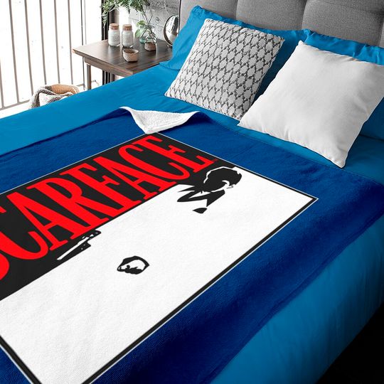 Discover Scarface Black And White Movie Poster Graphic Baby Blankets