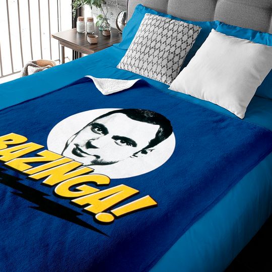 Discover Big Bang Theory Sheldon Bazinga! Adult Baby Blankets