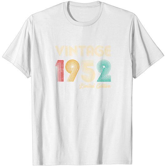 Discover 70th Birthday Vintage 1952 Limited Edition T Shirt