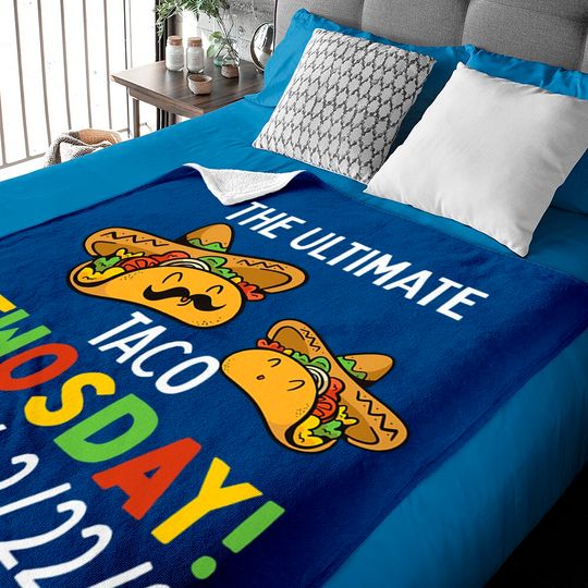 Discover Best Taco Twosday Tuesday February 22nd 2022 Funny 2/22/22 Baby Blankets