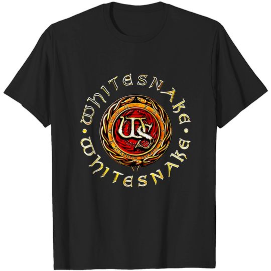 Discover Whitesnake logo band rock metal 90art T-Shirt