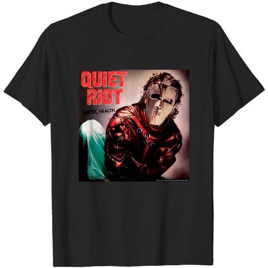 Discover Quiet Riot Album Metal Health Mask Adult T-Shirt