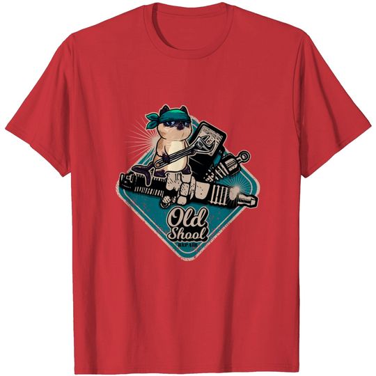 Discover Vintage Old School Cat Repair Shop Mechanic T Shirt