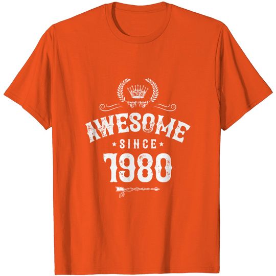 Discover 1980 Awesome Since T Shirt