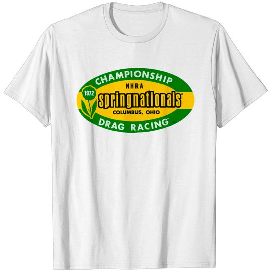 Discover Nhra 1972 Springnationals Contestant T Shirt