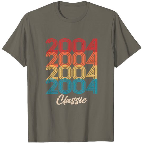 Discover 2004 Classic Vintage 2004 Birthday Gift Born Made T Shirt