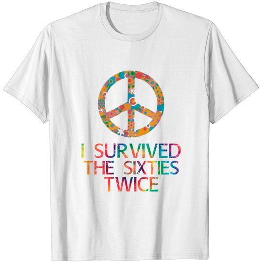 Discover I Survived The 60S Twice T-Shirt 60S Birthday T Shirt