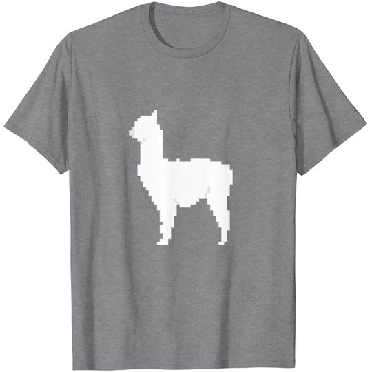 Discover 8 Bit Llama Pixel T Shirt
