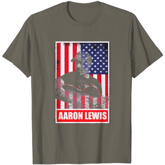 Discover Am I The Only One Aaron Lewis Vintage America Flag T Shirt