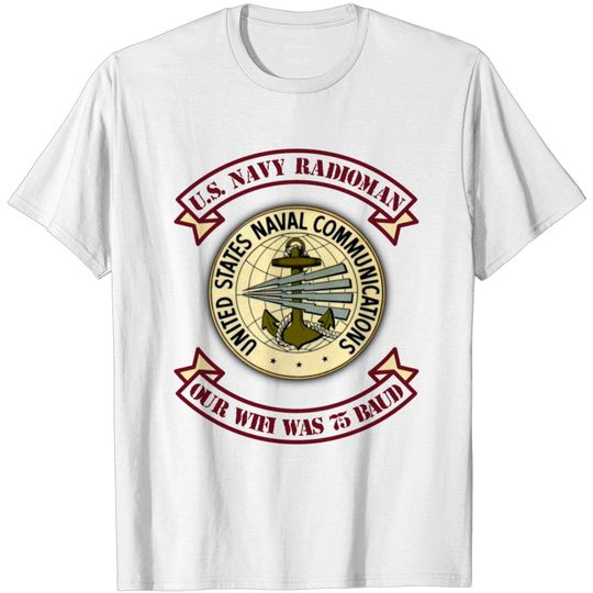 Discover Funny Wifi - Navy Radio Man - Internet Humor T Shirt