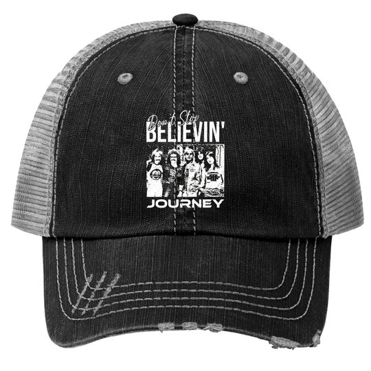 Discover Journey The Band Don't Stop Believin' Print Trucker Hat