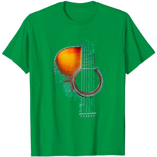Discover Colour Acoustic Guitar Hi Lite T Shirt