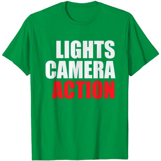 Discover Lights Camera Action T Shirt