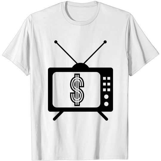 Discover Tv Dollar Tv Watch Advertising Symbol Sign Money R T Shirt