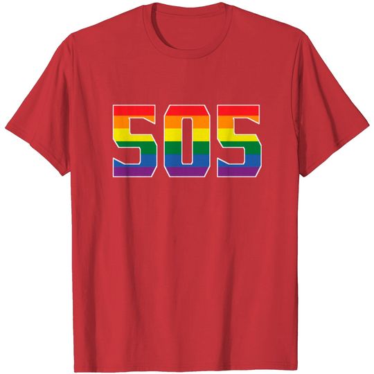 Discover Gay Pride 505 Albuquerque Area Code T Shirt