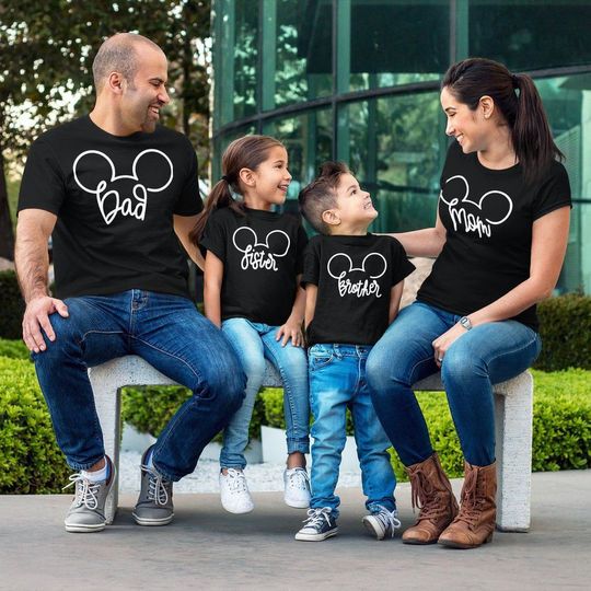 Discover Mouse Family Vacation Custom Matching Family T-Shirt