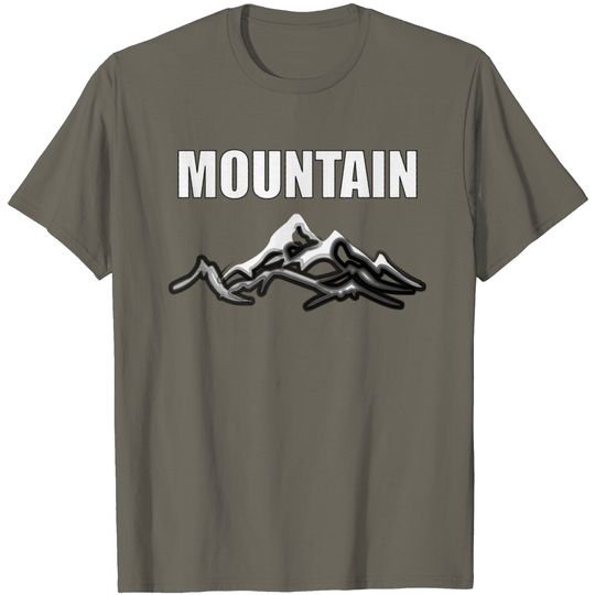 Discover MOUNTAIN Summit Snow Mountains T Shirt