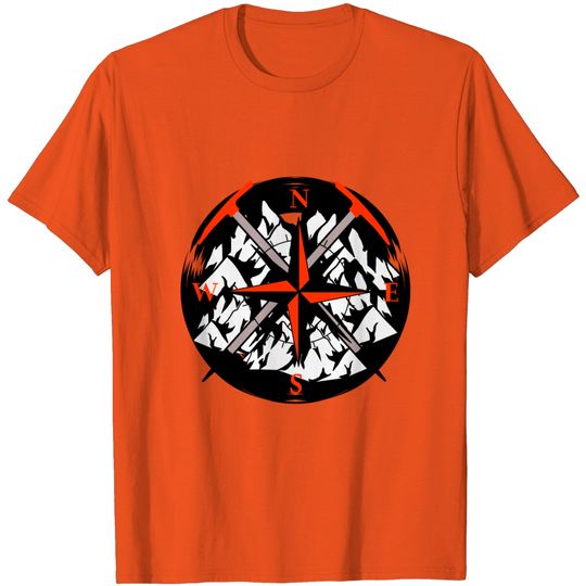 Discover Compass Mountain Climbing Outdoor Trekking Austria T Shirt