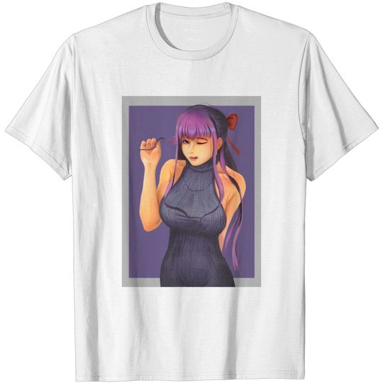 Discover Amelia Portrait, Purple Dress T Shirt