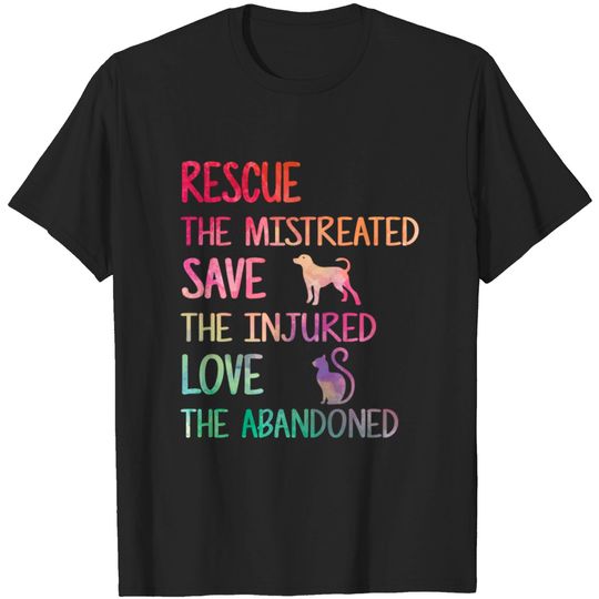 Discover Rescue Save Love Pet Animal Shelter Volunteer Gift T Shirt