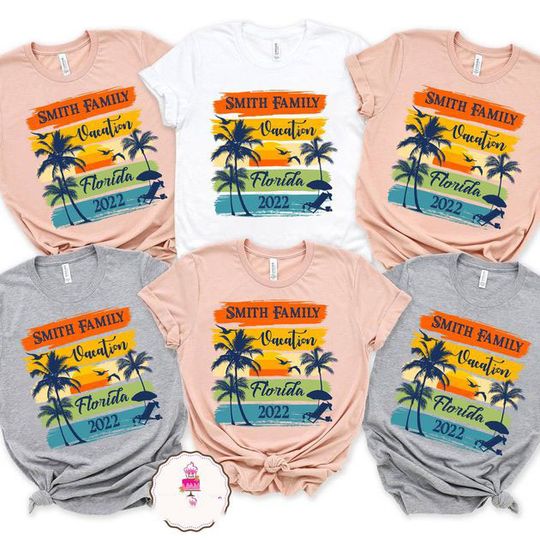 Discover Personalised Family Vacation 2022 shirts, Custom Vacation Shirt