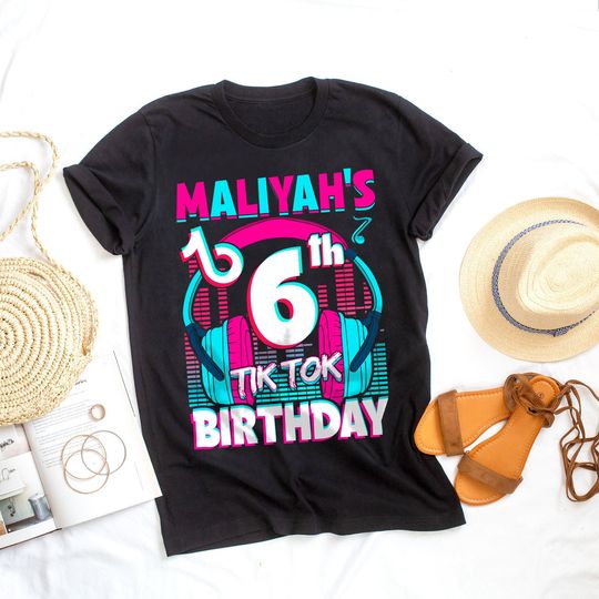 Discover Personalized Tiktok Birthday Shirts Family Matching Party Outfit