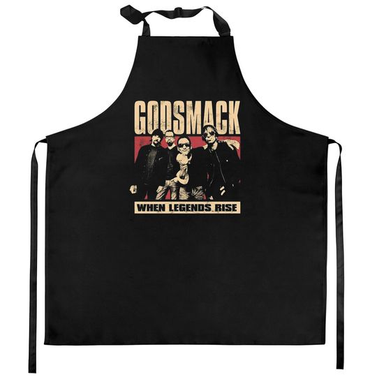 Discover Godsmack Unisex Kitchen Aprons: Legends Photo