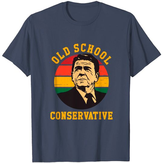 Discover Funny Ronald Reagan Old School Conservative T-Shirt