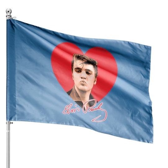 Discover Elvis Smooches House Flag