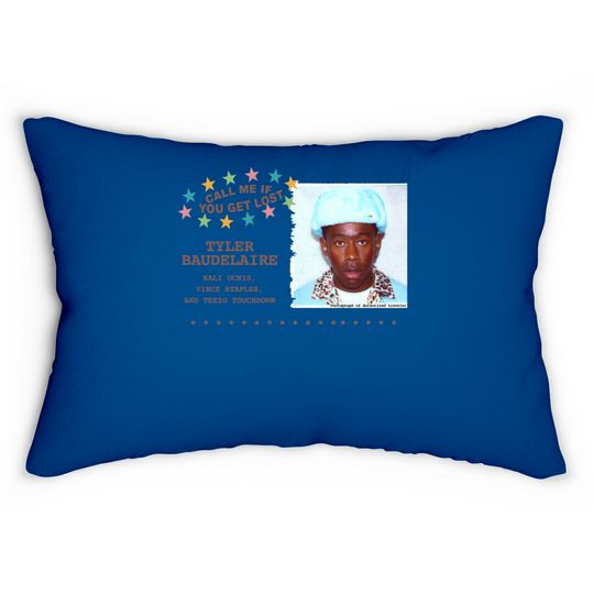 Discover Tyler The Creator Staples Uchis Tezzo Lost Tour 2022 Lumbar Pillows, Tyler The Creator Lumbar Pillows