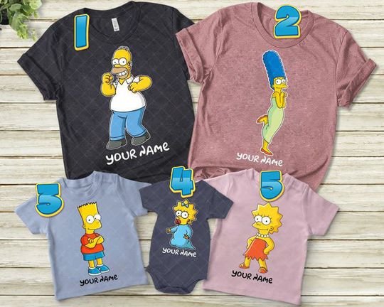 Discover Personalized The Simpsons Family Shirts