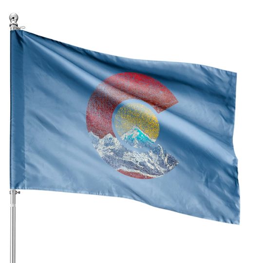 Discover Colorado House Flags with Flag Themed Mountain