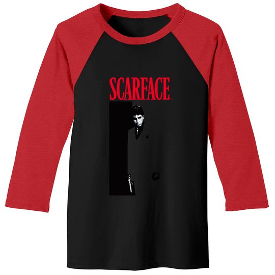 Discover Scarface Original Movie Poster Premium Baseball Tees