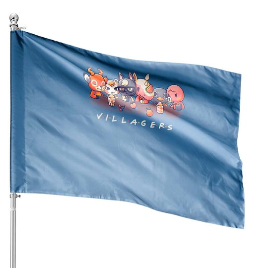 Discover Villagers Animal Crossing House Flag