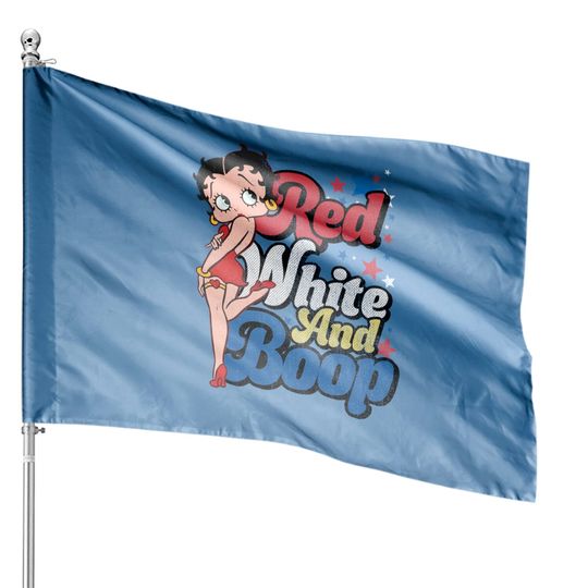 Discover Red White And Boop Betty Boop House Flags