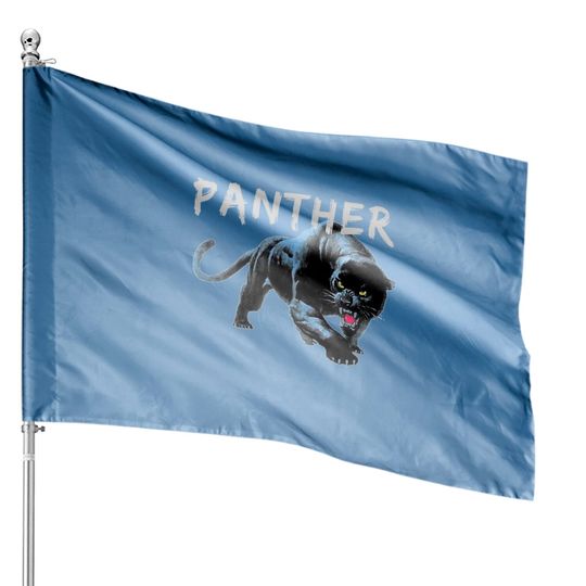Discover Panther Face House Flags Powerful And Majestic
