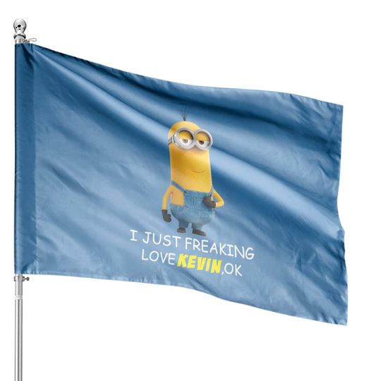Discover I Just Freaking Love Kevin Minion House Flags
