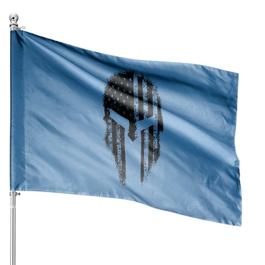 Discover USA American Spartan Patriotic Men's House Flags