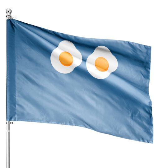 Discover Funny Fried Egg Omelette Bikini Costume House Flags