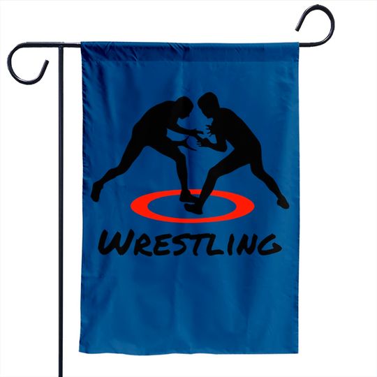 Discover Wrestling Freestyle Garden Flag